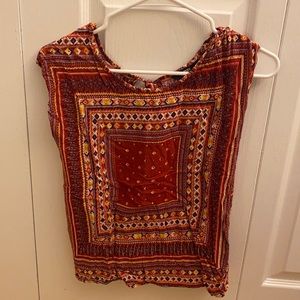 Indian brand sleeveless boho top, XS